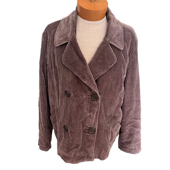 JJill Womens Jacket Removable Quilted Liner Brown Floral Size Large - Picture 1 of 7